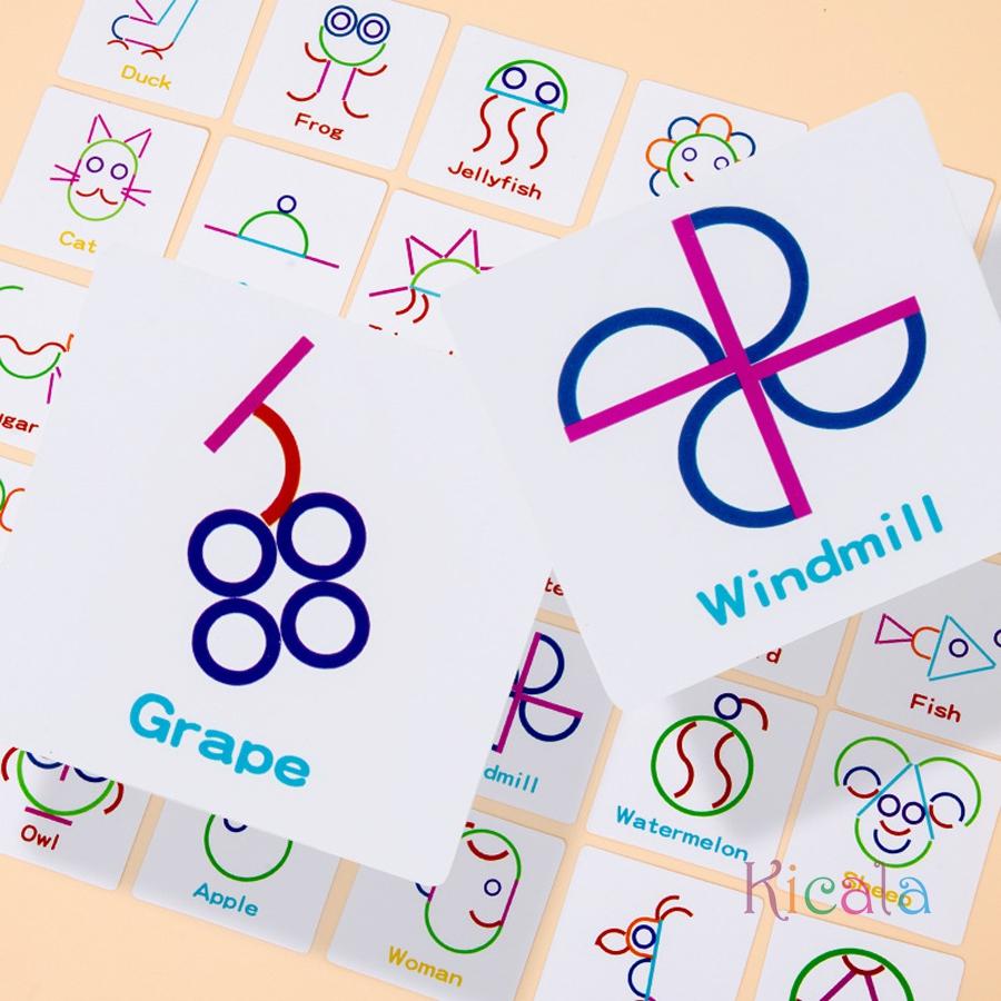 Houten Patroonblokken Stokjes en Ringen Stokjes voor Kinderen Puzzel Stokjes Bouwspeelgoed Montessori Hersenblokken Voorschools Speelgoed