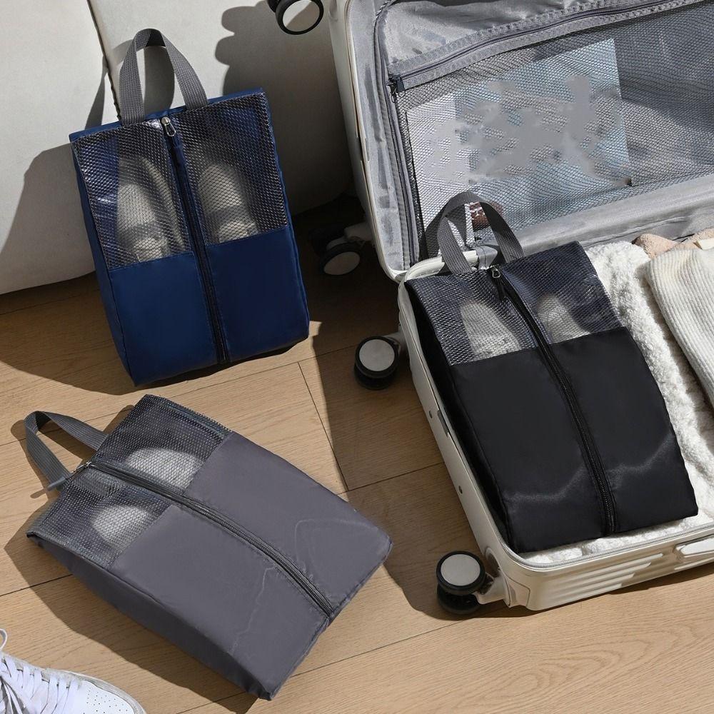 Durable Handheld Shoe Storage Bag Wide Opening Dust-proof Sports Shoe Bag Waterproof Large Capacity Shoes Organizer for Home