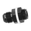 10AN To 10AN Straight Fuel Cell Bulkhead Fitting Male Thread 6061‑T6 Aluminum with 2 Washers