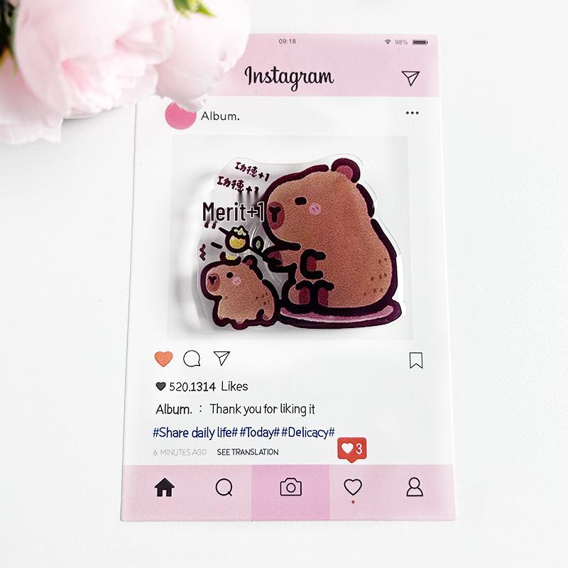 Capybara Series Universal Phone Airbag Holder: Cute Cartoon, Creative Desktop Stand for Lazy Users