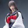 1/6 Scale Female Head Sculpt Beauty Girl Rooted Hair Head Carving 12 Inch Female PH TBL JO Action Figure Body Collection (Long Hair)