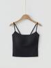 Ice Silk Seamless Camisole: Integrated Cup Strappy Tank for Women