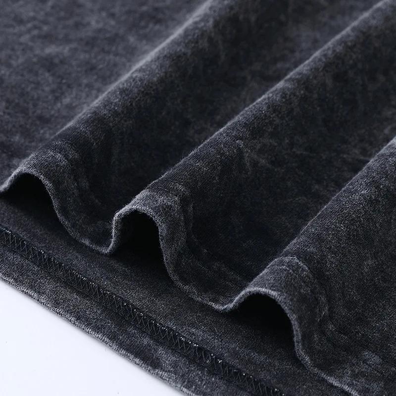 Anime Attack On Titan T-Shirt Hip Hop Oversized Streetwear Vintage Printed Washed Short Sleeve T Shirt Summer Cotton Tops