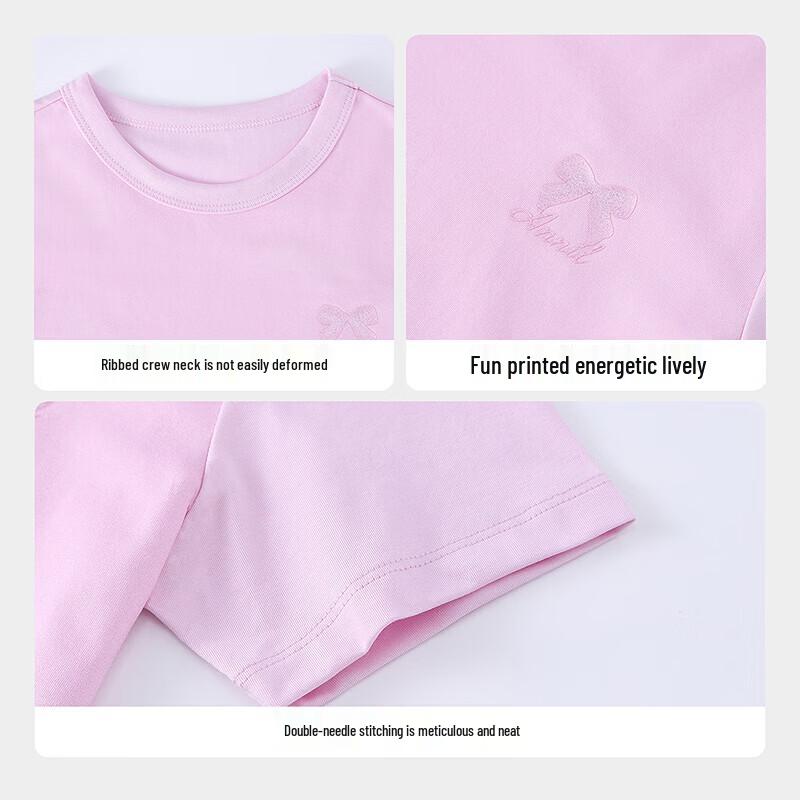 Annil Kids' Round Neck Short Sleeve Knit Shirt