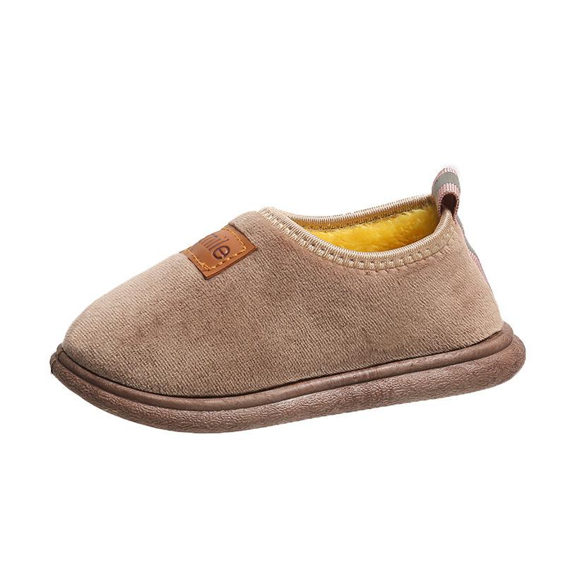 Children's cotton shoes bag head slippers winter velvet soft sole classmates indoor cute children's cotton slippers home cotton shoes