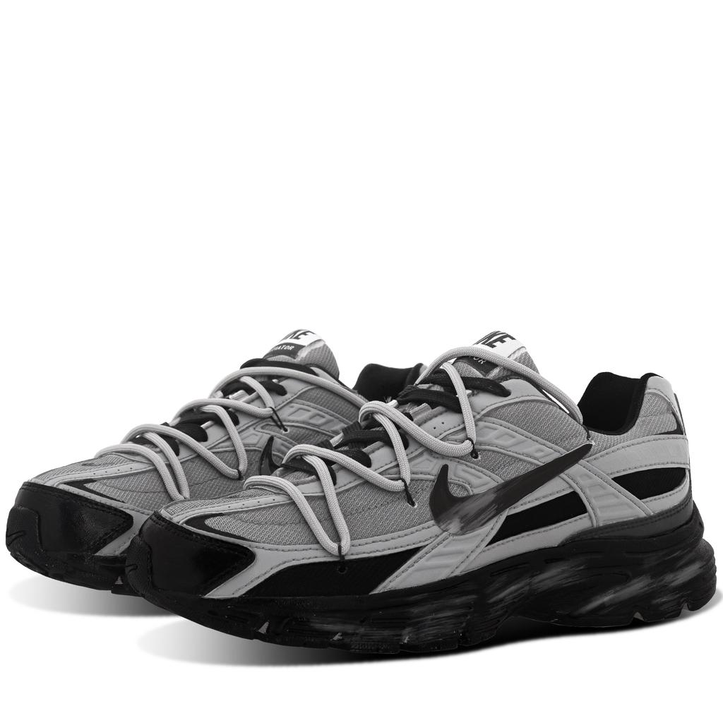 Nike Initiator Fabric Cushioning Breathable Support Low top Casual City Commuting Running Shoes Unisex Black Gray 394055-100(Team375-SBOX)