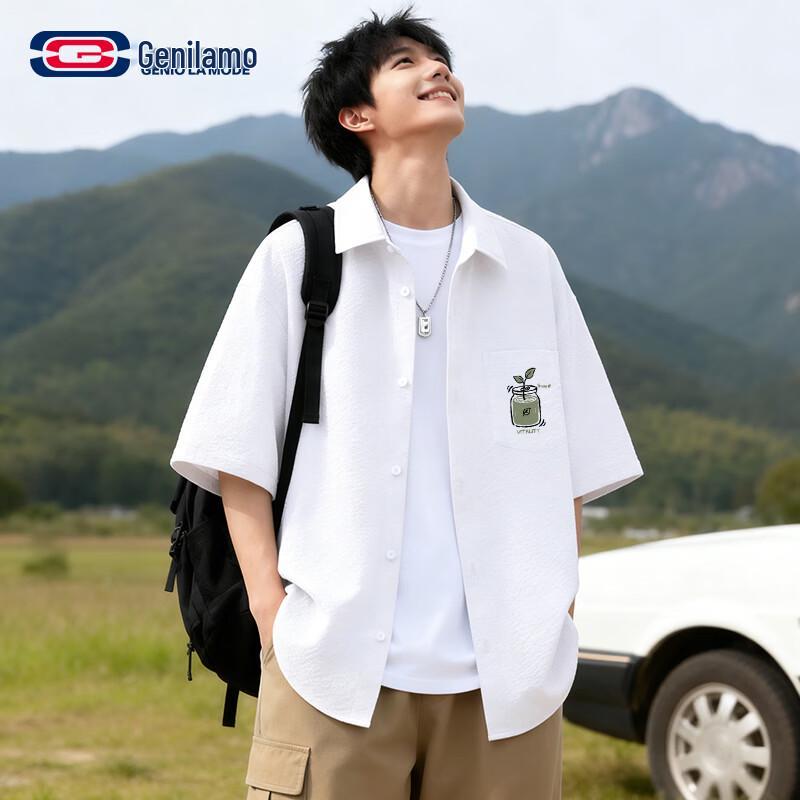 

GENIOLAMODE Men s Waterproof Casual Short Sleeve Shirt 3XL