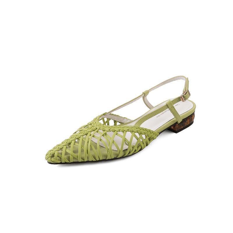 Niche Shoes Light Luxury Women's Shoes Retro Fashion Versatile and Breathable Shoes for Outerwear