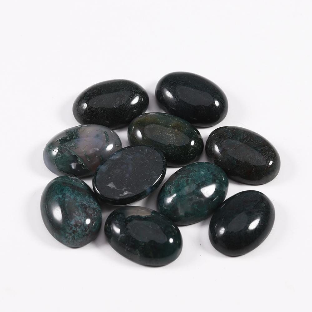 10x14mm 13x18mm Natural Stone Beads Oval Cabochon Loose Bead For Bracelet Earring Jewelry DIY Craft Making Accessories