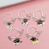 Alloy Graduation Cap Keychain Exquisite Bag Charm Graduation Ceremony Gifts