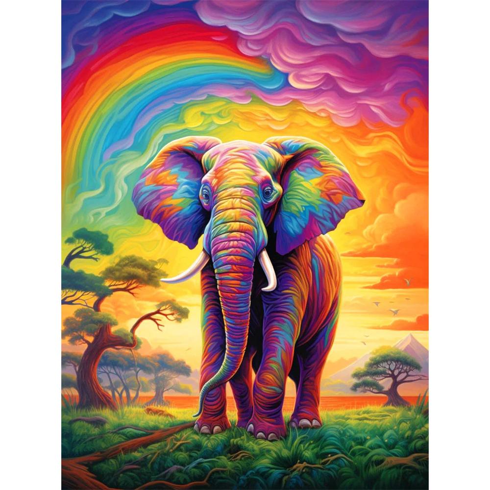 5D DIY Diamond Painting Animal Colorful Lion  Round Drill Embroidery Butterfly Owl Home Decor Cross Stitch Kits