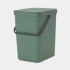 BRABANTIA Poubelle Waste Bin Sort &amp; Go 25 L - Fir Green