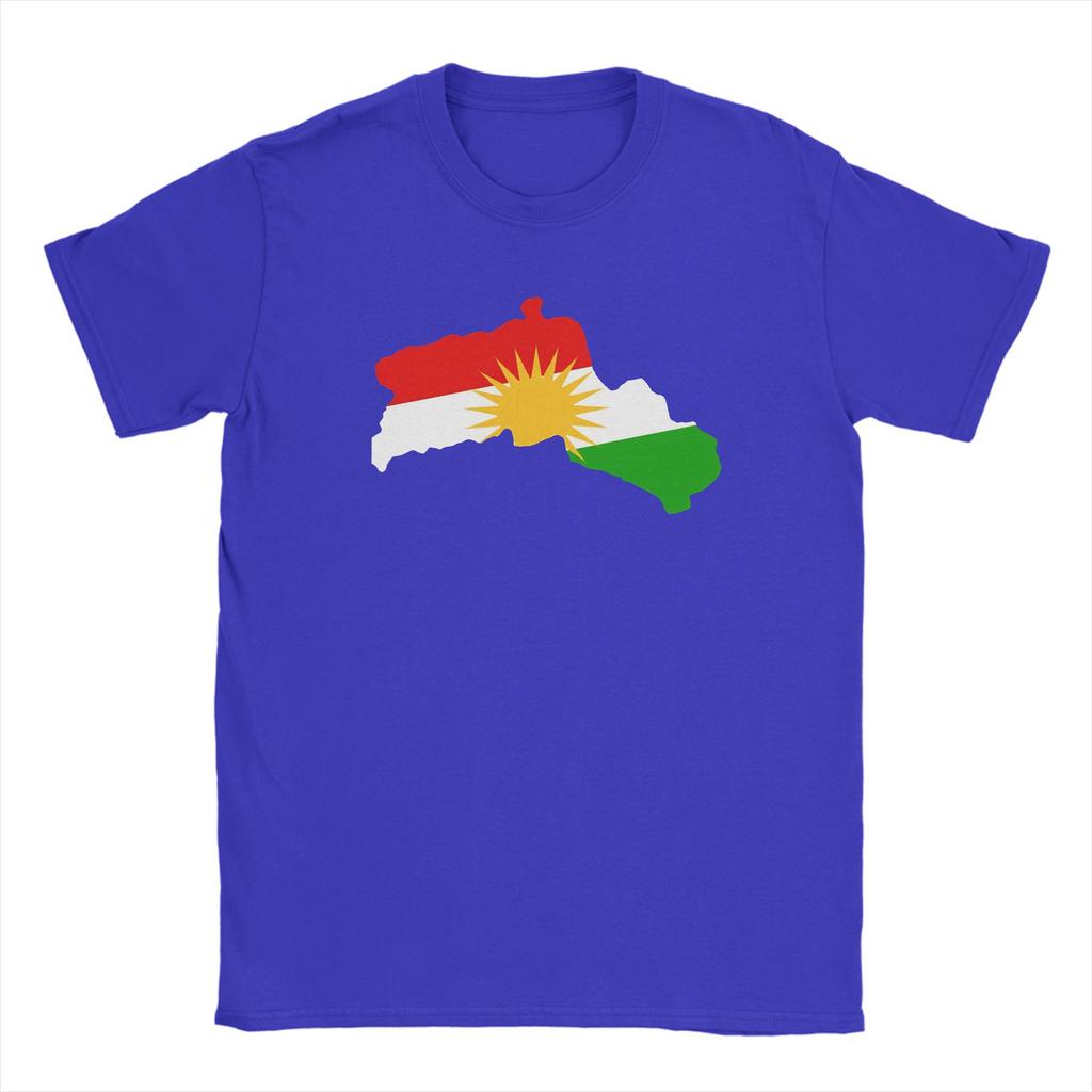 Kurdistan Map TShirt for Unisex Amazing Cotton Tee Shirt Crew Neck Short Sleeve T Shirt Original Tops