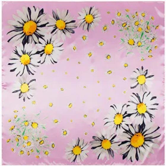 

New Arrival Luxury Brand Flower Print Silk Satin Scarf Spring Summer Fashion Women Square Scarf Shawls scarves 90*90 cm