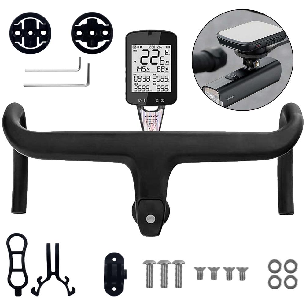 Bike Stopwatch Speedometer Mount Holder Carbon Fiber Road Bike Computer Extended Mount Bicycle Code Table Rack for Garmin Gopro