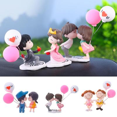 Auto Decor Couple Lovely Car Ornaments Perfume Clip Decor Miniatures Car Air Vent  Statues