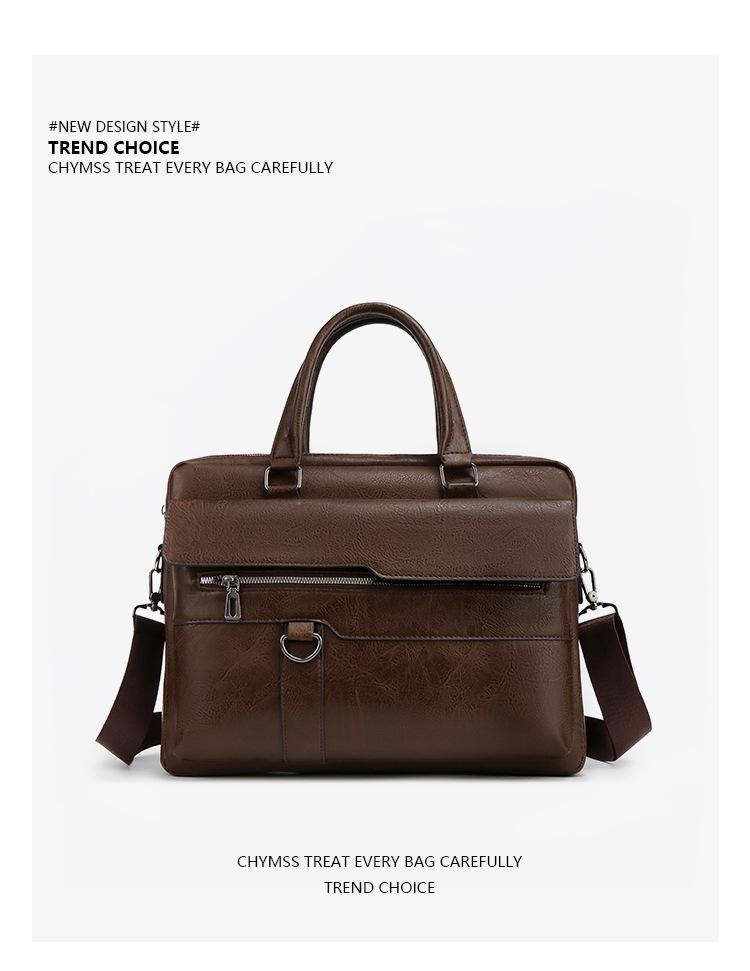 Men's Crossbody Multi-Functional Laptop Briefcase - Large Capacity Handbag