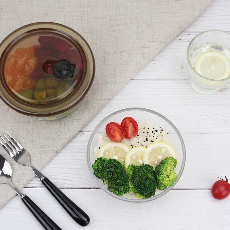 Yileya Glass Food Storage Bowl Set (2-Pack)