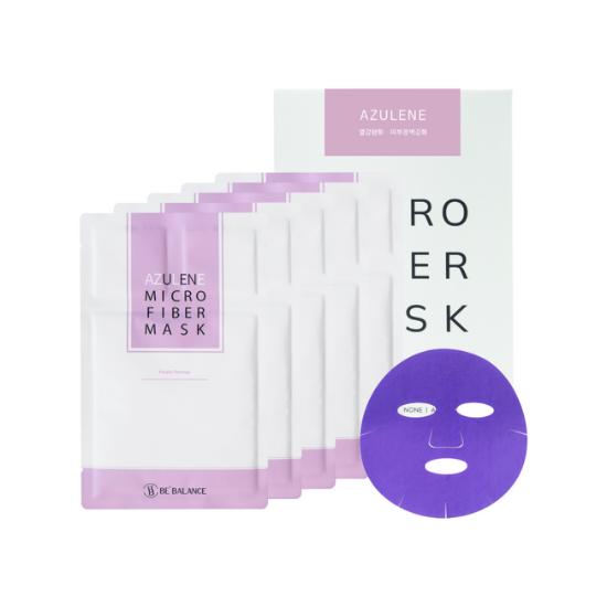 BeBalance Microfiber Mask Pack 5 Sheets – Select Type (Salmon DA / Azulene / Idebenone / Pro B5 / Acara)