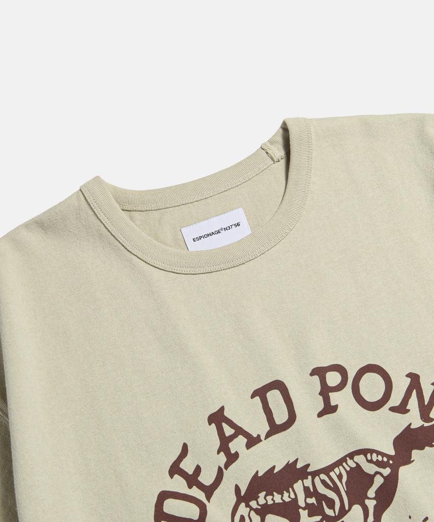 ESPIONAGE Dead Pony Service Heavyweight Tee Sand