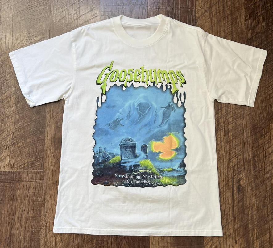 Philcos Goosebumps Ghost Beach Washed Graphic T-Shirt S-5XL XXXXL