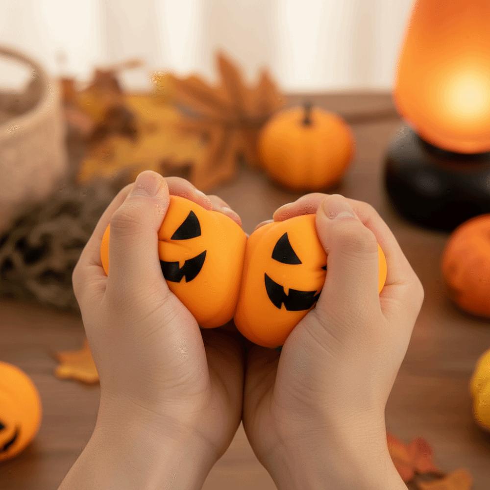 Sticky-Free Ultra-Elastic Pumpkin Squishy Slow-rebound TPR Novelty Toys Party-favor