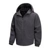 Giacca a guscio con cappuccio antivento da uomo per primavera/autunno - Abbigliamento outdoor e sportivo per alpinismo