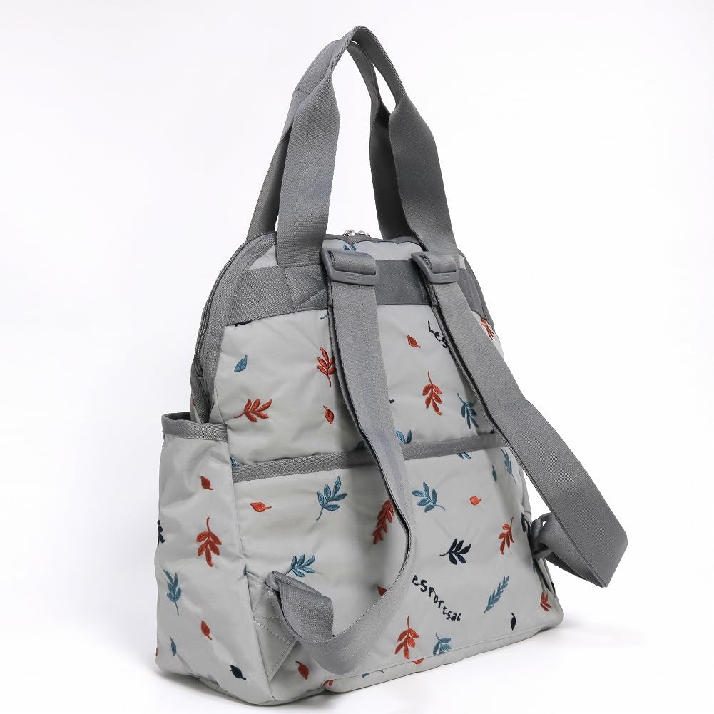 Backpack 2442 DOUBLE TROUBLE BACKPACK E733 FALLING LEAVES EMBROIDERY [LeSportsac] [Used]
