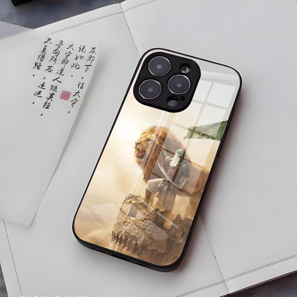 Imam Hussain Shia Ali Phone Case For IPhone 17 Air 16 E Pro Max 15 14 13 Mini 12 Pro 11 Max Plus Black Glass Cover