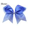 Durable Hair Ties for Dancing Sparkling Bow Clip, Glitter Sequin Clip Cheerleading Pink Bows Cheerleaders Performance And Dance Team Accessories,