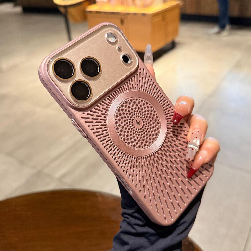 Matný magnetický chladicí kryt s ochranou čočky pro iPhone 17 Pro Max