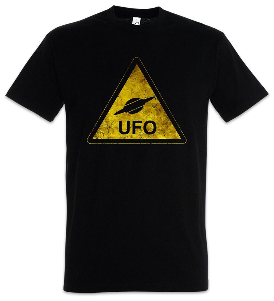 

UFO Sign Men s T-Shirt Alien Invader Haunebu 12 Grey Area 51 TR3B Adamski M