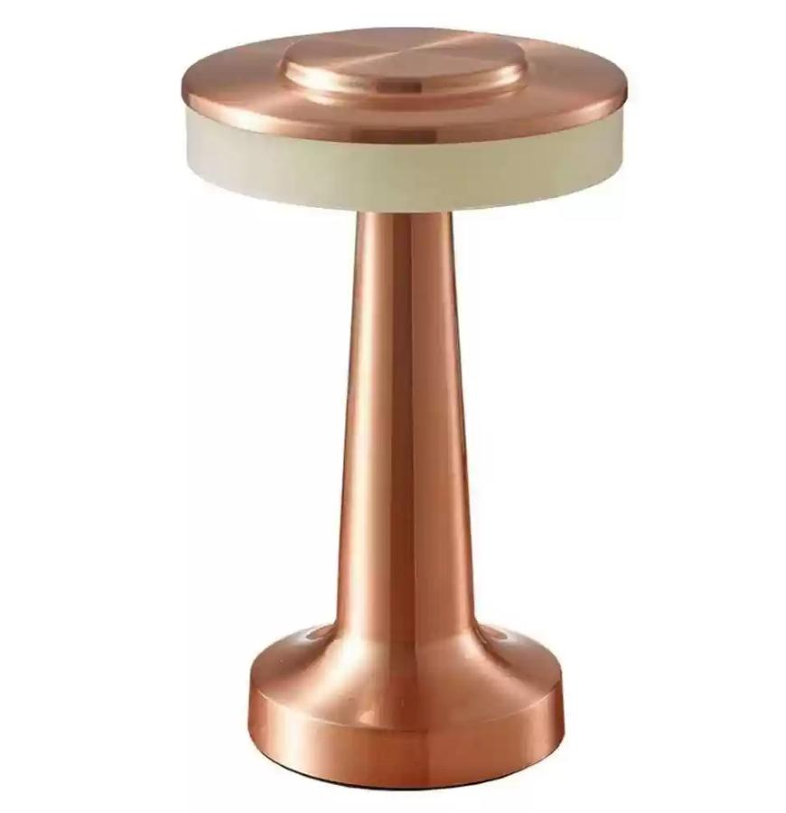 Vintage Metal Desk Lamp USB Rechargeable Portable Touch Table Lamp Bedside Night Light for Bar KTV Hotel Coffee Shop Bedroom Bar