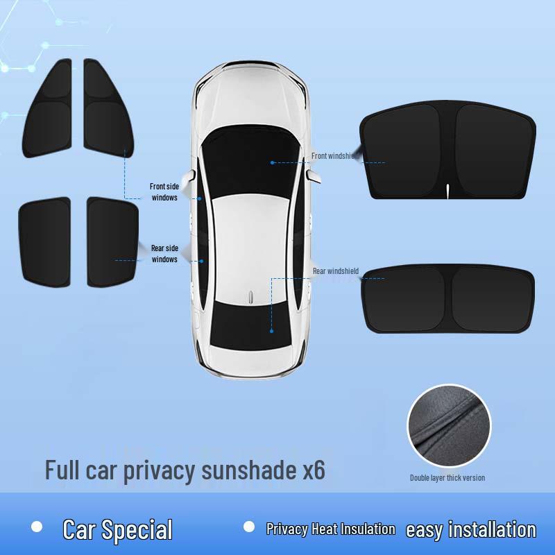 Sunshade Heat Insulation for Great Wall ORA 5 - Car Window Sun Protection & Privacy