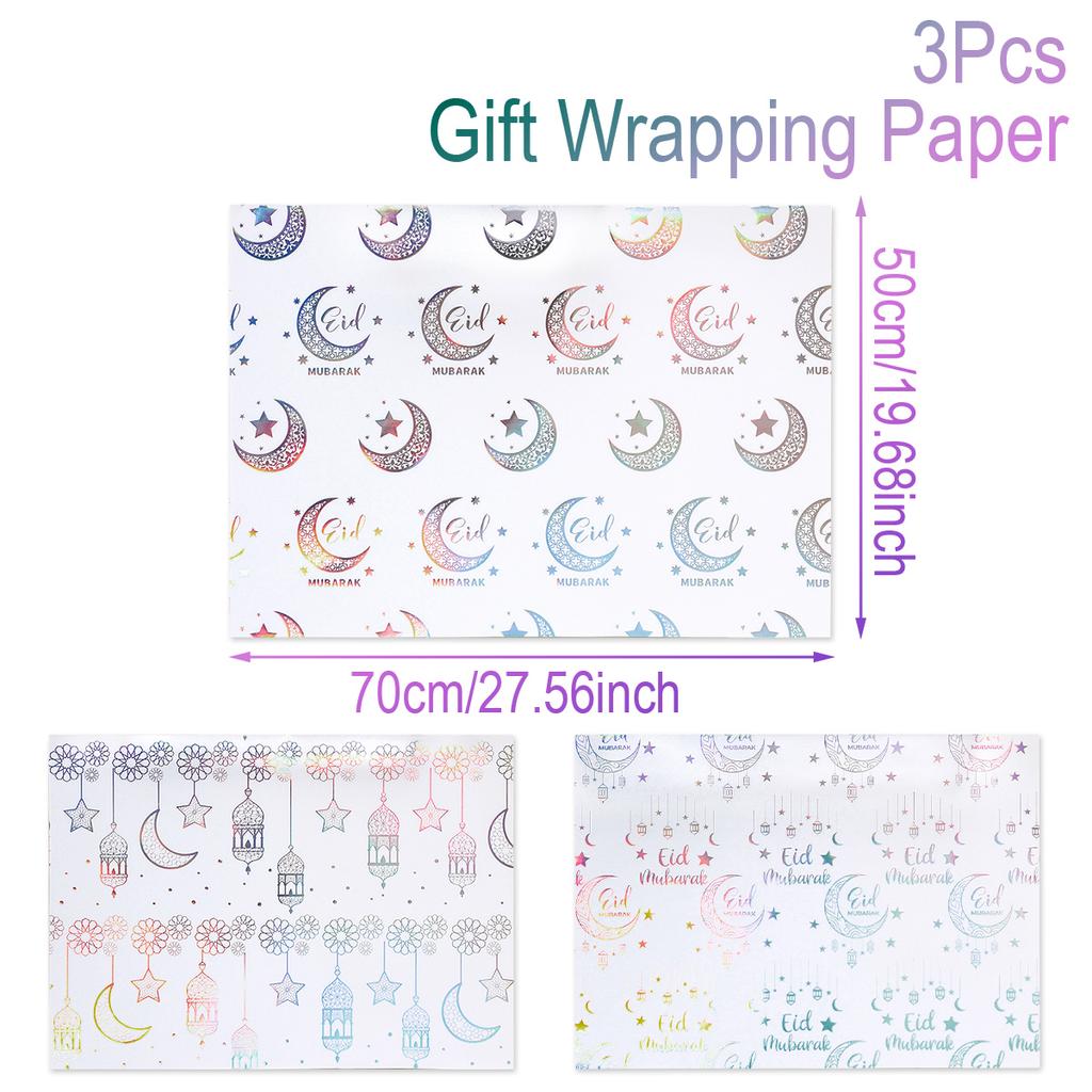 Eid Mubarak Kraft Wrapping Paper Ramadan Kareem Decoration For Home 2025 Ramadan Kareem Islam Muslim Party Eid Al Adha Gifts