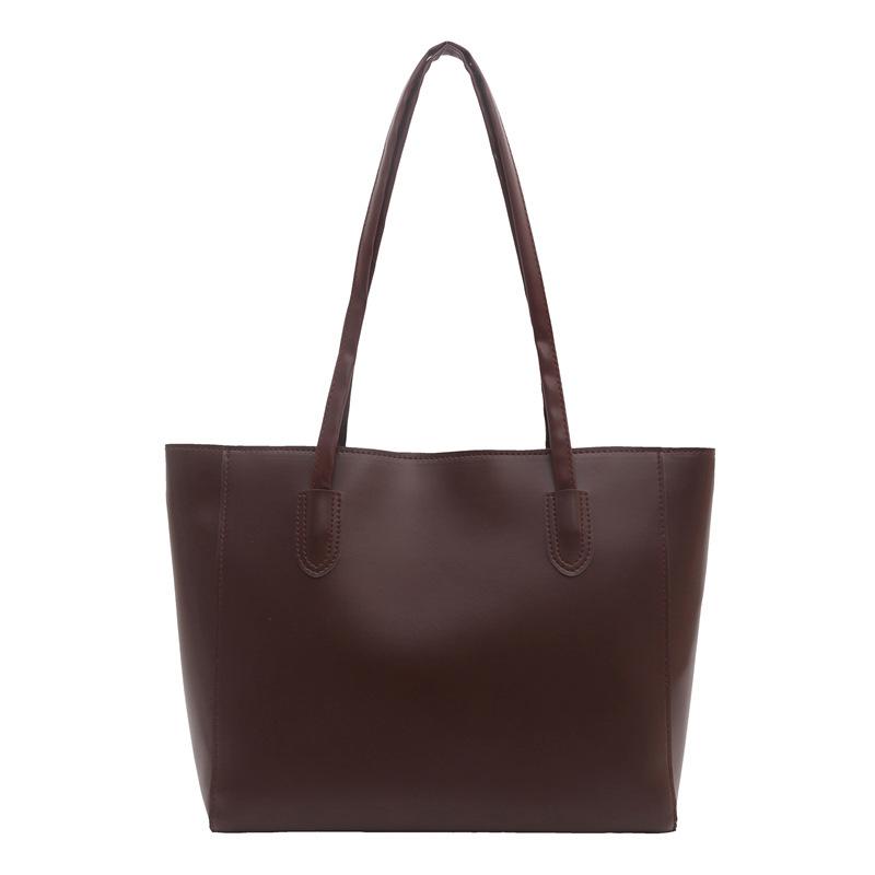 Large bag women's new simple texture shoulder bag large capacity niche tote bag fashionable commuter armpit bag