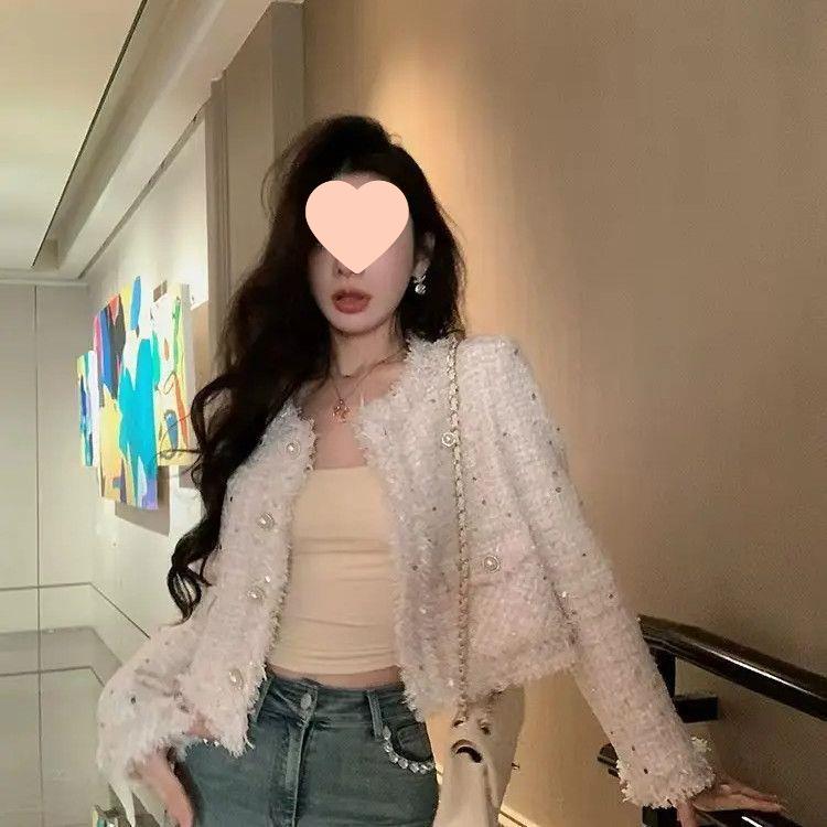 New Winter-Autumn Petite French Style Loose Slimming Jacket for Young Ladies