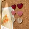 6pcs Colored Loving Heart Refrigerator Magnet Photo Wall Message Board Magnetic Stickers Home Decoration Magnets
