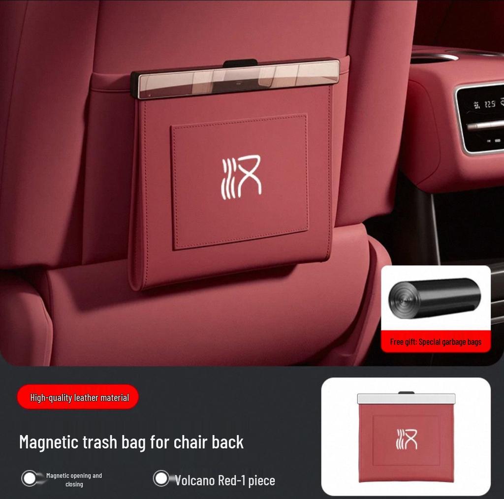 Magnetic Waterproof Leather Car Seat Back Storage Bag for BYD Han Models