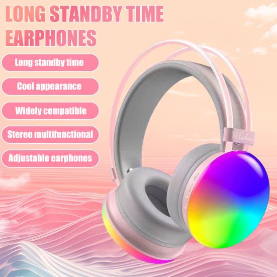 Wireless Bluetooth-compatible Headset Long Standby Time Wired Wireless Connection Adjustable Headphones