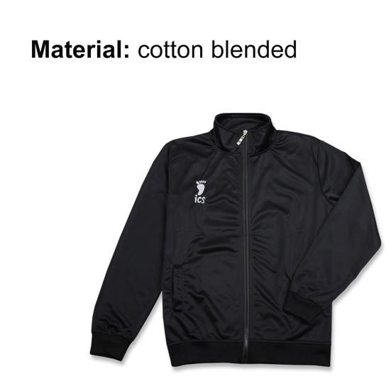 Men Women Jacket Long Sleeve Pockets Haikyuu Anime Pockets Zipper Coat for Cosplay