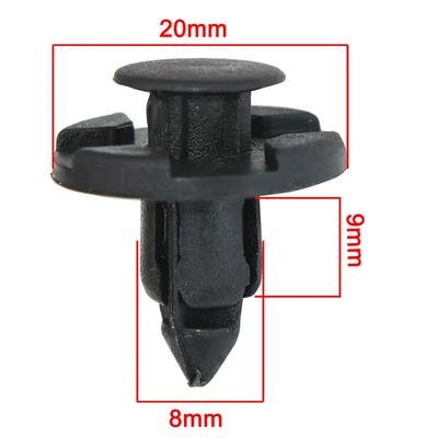 50 Stück/Set Auto Stoßstange Kotflügel Druckniet 8mm Halter Kunststoff Auto Befestigungsclip für Universelle Auto Nietbefestiger