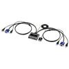 Sanwa Supply 2-PC USB VGA KVM Switch Wired Remote Button SW-KVM2UUS