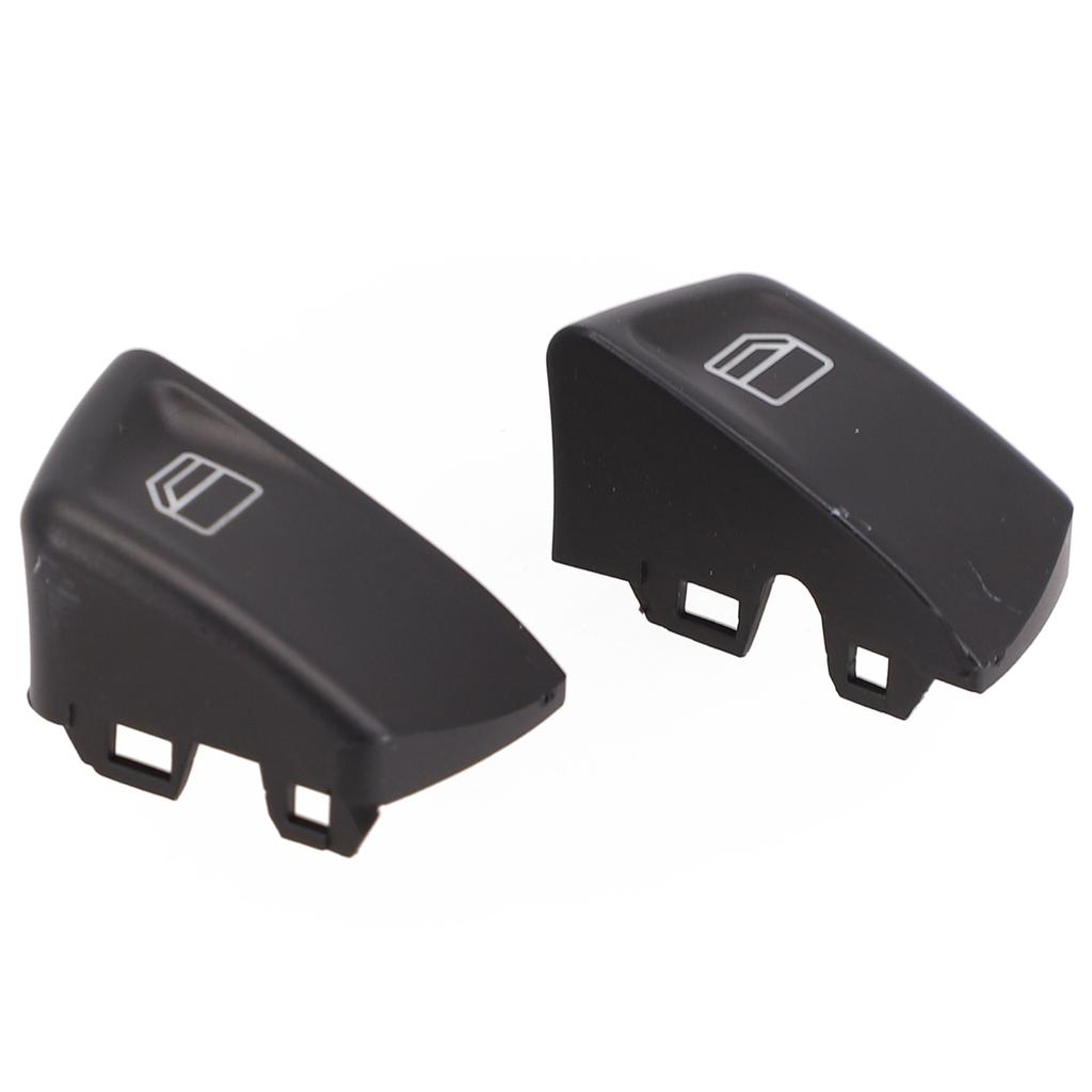Window Switch Switch Buttons 2pcs 807624374022 Black Console Cap Plastic Interior Replacement Parts High Quality