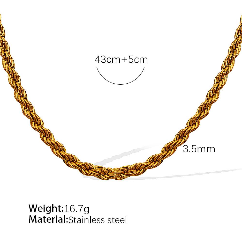 Wind Leichter Luxus Atmosphärische Verdrehte Halskette Damen Trend Nische High-End Design Schlüsselbein Kette Mit Schmuck