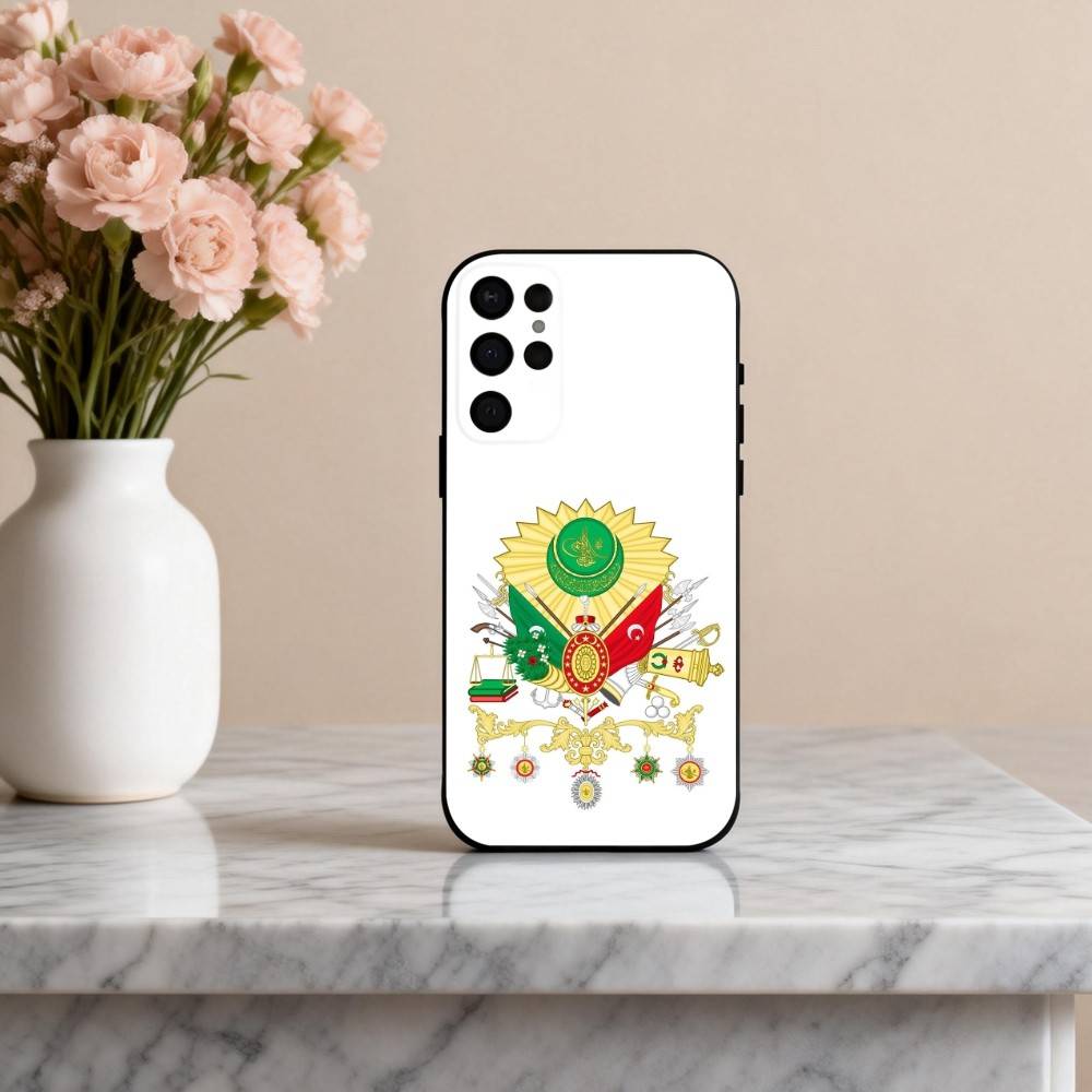 

emblem Ottoman Empire Coat Of Arms Phone Case For Samsung S25,24,23,22,30,21,10,9,Ultra,Plus,Lite,FE,4,5 G Soft Black Case Samsung S21Ultra
