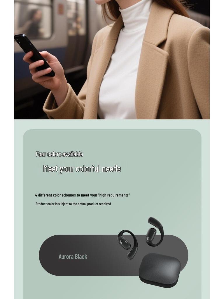 2025 New Cross-border Hot Selling Ear-hook Bluetooth Earphones Comfortable for Long Runs and Sports