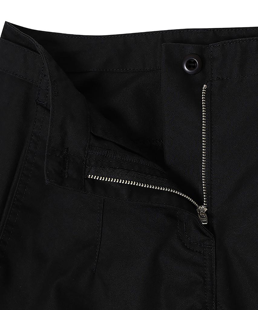 NOIRER FOR WOMAN Cotton Field Wide Pants (Black)
