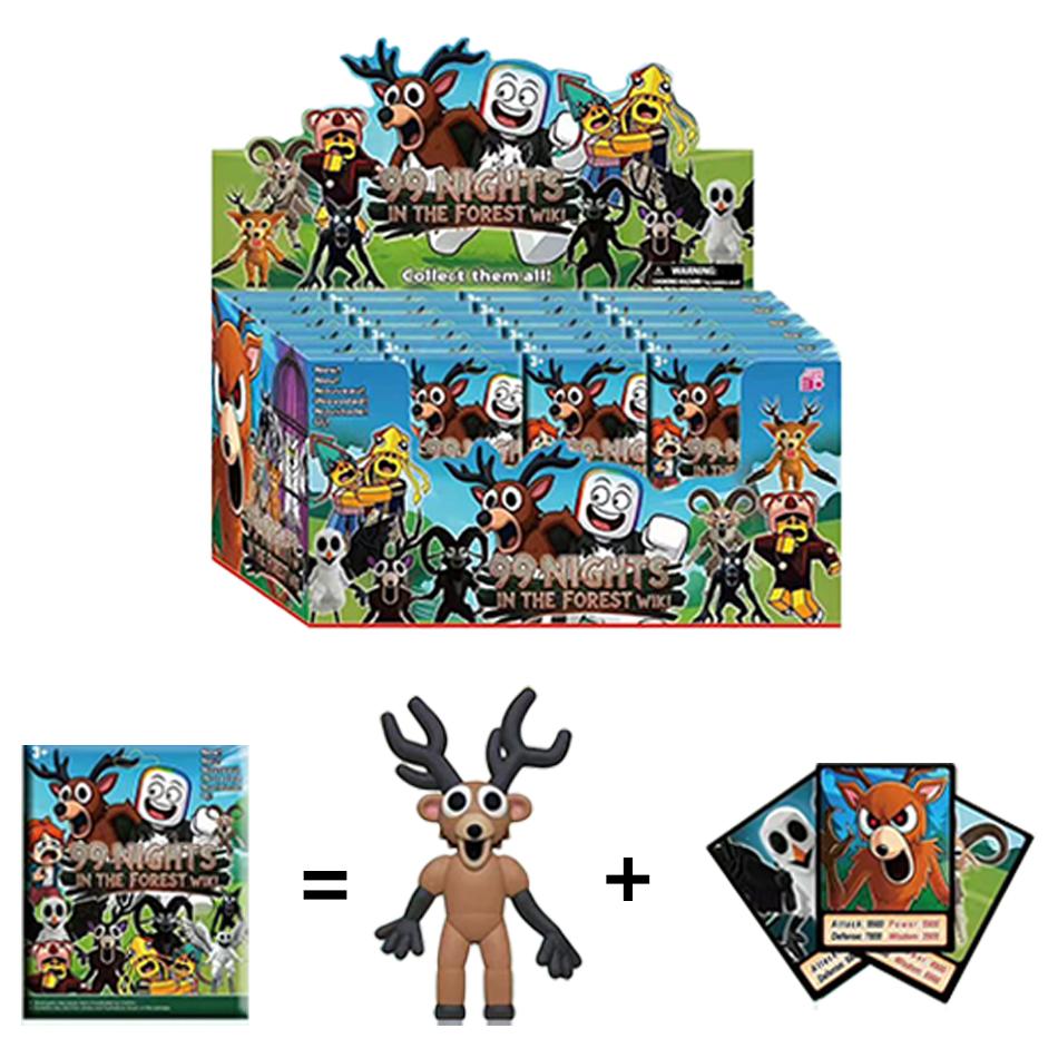24 Stück 99 Nächte im Wald Actionfiguren Eule Hirsch Ziege Modell Spielzeug Horror Spiel Puppe Figuren Kindergeschenk