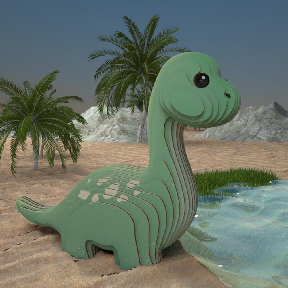 

Three-dimensional 3D Cardboard Dinosaur Puzzle Dinosaur Animal Model Toy Toddlers style F